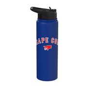 Cape Cod Boston Massachusetts Baseball Logo Vêtements Stainless Steel Insulated Water Bottle