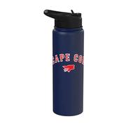 Cape Cod Boston Massachusetts Baseball Logo Vêtements Stainless Steel Insulated Water Bottle