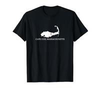 Cape Cod Massachusetts MA Map Souvenir Rappel Homme Femme T-Shirt Graphique avec Valeur