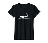 Cape Cod Massachusetts MA Map Souvenir Rappel Homme Femme T-Shirt Graphique avec Valeur