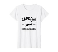 Cape Cod Massachusetts MA Souvenir Rappel Homme Femme T-Shirt Graphique avec Valeur