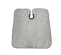 Cape Coiffeur Cape de coiffure en silicone 1,4 x 1,6 m, col, tablier, coupe de cheveux(White 140x160cm)