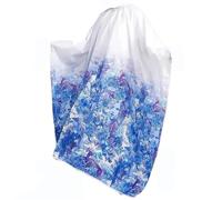 Cape Coiffeur Tablier de coiffeur, cape de coupe de cheveux, robe de coiffure(Blue)