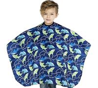 Cape Coiffure Enfant, Dauphin Imperméable Enfants Cape de Barbier, Robe Décolleté Cheveux Tablier Coiffeur Couvertures, Robe Fermeture Réglable Cheveux Salon Cape, Peignoir Coiffure
