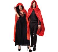 Cape Dawn Diable Cape Vampire rouge Carnaval Halloween Costume 170 cm