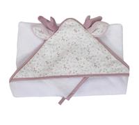 Cape de bain 75x75 cm avec gant Lilas