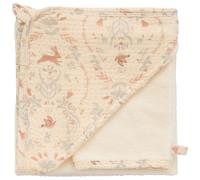 Cape de bain bambou et gant jardin enchanté et ivoire