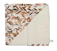 Cape de bain bambou + gant caramel forest (70 x 70 cm)