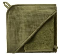 Cape de bain bambou + gant fougère (70 x 70 cm)