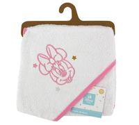 Cape de bain bébé Happy Minnie - Sortie de bain bébé 70x70 cm