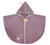 Cape de bain bébé licorne parme personnalisable