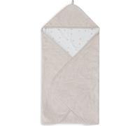 Cape de bain beige, blanc, corail 75X75