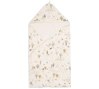 Jollein Cape de Bain Bébé - Tiny Park - 75x75 cm - 100% Coton - Éponge - Certifiée OEKO-TEX - Serviette à Capuche Bébé - Pour Fille et Garçon