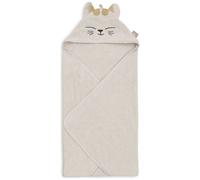 Jollein Cape de Bain Bébé - Charlie - 75x75 cm - 100% Coton - Éponge - Certifiée OEKO-TEX - Serviette à Capuche Bébé - Pour Fille et Garçon