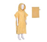 Set Cape et Gant de bain Enfant Orta 92x50 cm Jaune
