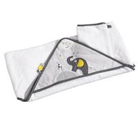 Sortie de bain et son gant en coton - babyfan blanc 75X75