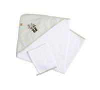 Sauthon Cape de bain et gant Botanica Coton 75 x 75 cm Blanc