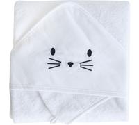 Domiva Coffret sortie de bain bébé Uni 100% coton Blanc 75 x 75 cm
