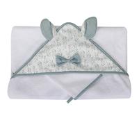 Cape de bain + gant Filou (75 x 75 cm)