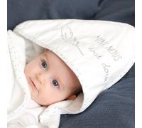 Trois Kilos Sept Cape de bain + gant Mini Nous tout doux 70 x 70 cm
