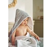 VERTBAUDET Coffret Cape de bain + Gant de toilette DANS LES BOIS vert sauge 80X80