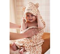 Cape de bain gaze de coton personnalisable LOVELY LÉO noisette 80X80