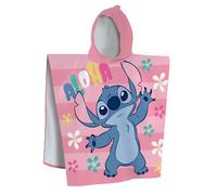 Cape De Bain Imprimée 100% Coton, Disney Home Stitch Ohana Rose 60X120