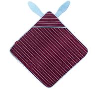Cape de bain lapin bordeaux (75 x 75 cm)