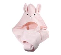 Cape de bain lapin rose pâle