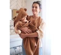 Cape de bain parent/bébé ours TU