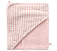 Cape de bain rayé vieux rose Soft Stripes