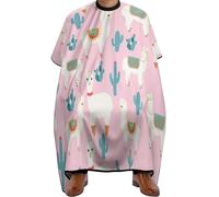 Cape De Barbier Alpaca Llama And Cactus Robe De Coiffure Lavable Cape De Coupe De Cheveux Antistatique Cape De Coiffure Pour Accessoires De Salon Salon De Coiffure 140x168cm