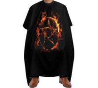 Cape De Barbier Anti Possession Symbol Flame Cape De Coiffeur Lavable Cape De Coupe De Cheveux Professionnelle Cape De Coiffure Pour Salon De Coiffure Teinture Protection Du Vêtement 140x168cm