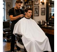 Cape de barbier avec brosse de nettoyage, accessoires de coupe de cheveux, outils de salon pour la maison