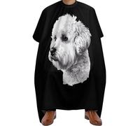 Cape De Barbier Bichon Frise Head Cape De Coupe De Cheveux Ajustable Robe De Coiffure Professionnelle Cape De Coiffeur Pour Protection Du Vêtement Teinture Accessoires De Salon 140x168cm