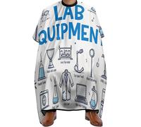Cape de Barbier Chimie scientifique amusante, Pliable Capes de Salon de Coiffure Imperméable Cape de Coupe de Cheveux pour Hommes Adolescents 140X168cm