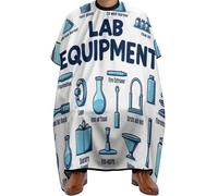 Cape de Barbier Chimie scientifique amusante, Unisexe Capes de Coiffeur Professionnelle Cape de Coupe pour Adolescents Femmes 140X168cm