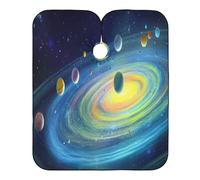 Cape De Barbier Colorful Solar System Robe De Coiffure Lavable Cape De Coiffeur Antistatique Cape De Coupe De Cheveux Pour Protection Du Vêtement Teinture Accessoires De Salon 140x168cm