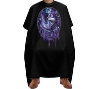Cape De Barbier Dark Dream Catcher Purple Wolf Cape De Coupe De Cheveux Antistatique Robe De Coiffure Ajustable Cape De Coiffeur Pour Salon De Coiffure Accessoires De Salon 140x168cm