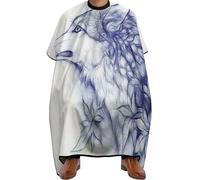 Cape De Barbier Dessin De Loup D'Automne Pour 140X168CM