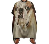 Cape de Barbier Drôle de cow-dog anglais, Antistatique Capes de Salon de Coiffure Réglable Cape de Coupe pour Salon Adultes 140X168cm