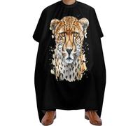 Cape De Barbier Leopard Cheetah Head Watercolor Cape De Coiffure Professionnelle Cape De Coiffeur Ajustable Robe De Coiffure Pour Accessoires De Salon Salon De Coiffure 140x168cm