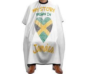 Cape De Barbier Mon Histoire A Commencé En Jamaïque Professionnelle Tablier De Coiffure Imperméable Cape De Cheveux Pour Coiffeurs Hommes Adolescents