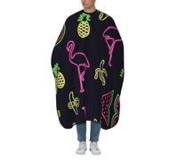 Cape de barbier professionnelle avec encolure réglable, grande taille, imprimé ananas, banane, flamant rose, pour homme, femme et enfant