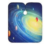 Cape De Barbier Solar System Cape De Coupe De Cheveux Ajustable Cape De Coiffure Professionnelle Cape De Coiffeur Pour Protection Du Vêtement Salon De Coiffure Accessoires De Salon 140x168cm