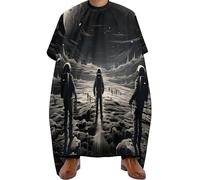 Cape De Barbier Space Astronaut And Planet Cape De Coupe De Cheveux Professionnelle Cape De Coiffeur Ajustable Cape De Coiffure Pour Salon De Coiffure Accessoires De Salon Teinture 140x168cm