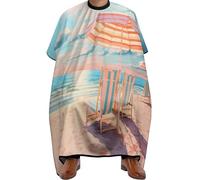 Cape De Barbier Sunrise At The Beach Cape De Coiffure Lavable Cape De Coiffeur Professionnelle Cape De Coupe De Cheveux Pour Accessoires De Salon Teinture Protection Du Vêtement 140x168cm