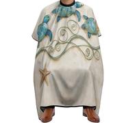 Cape de Barbier Tortue de mer Ocean Friends, Antistatique Capes de Coiffeur nettoyage facile Cape de Coupe pour Couper Salon 140X168cm