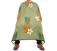 Cape De Cheveux Ananas Et Fleurs Barber Cape De Salon Professionnel Perméable À L'Air Anti-Taches Coupe Cheveux, Pour Adultes, Le Dyeing, Femme, 140x168cm