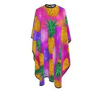 Cape De Cheveux Ananas Tropicaux Feuilles De Palmier Barber Cape De Salon Professionnel Perméable À L'Air Lavable Coupe Cheveux, Pour Femme, Adultes, Le Dyeing, 140x168cm